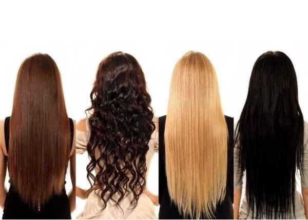 photo of black nad blond Hair extensions
